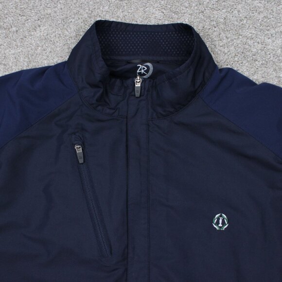Zero Restriction Tour Series Jacket Mens XL Blue 1/4 Zip Polyester Golf Pullover - Picture 5 of 16